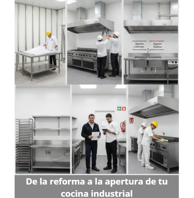 Reforma y apertura de cocinas industriales: todo lo que exige la normativa