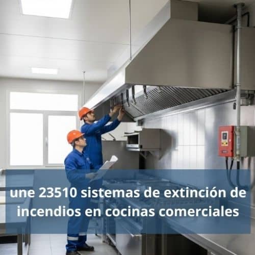 Une 23510 sistemas de extinción de incendios en cocinas comerciales